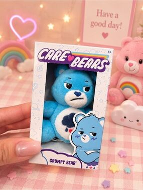 Care Bears- Grumpy Bear Mini Plush Figure 💙 NIB